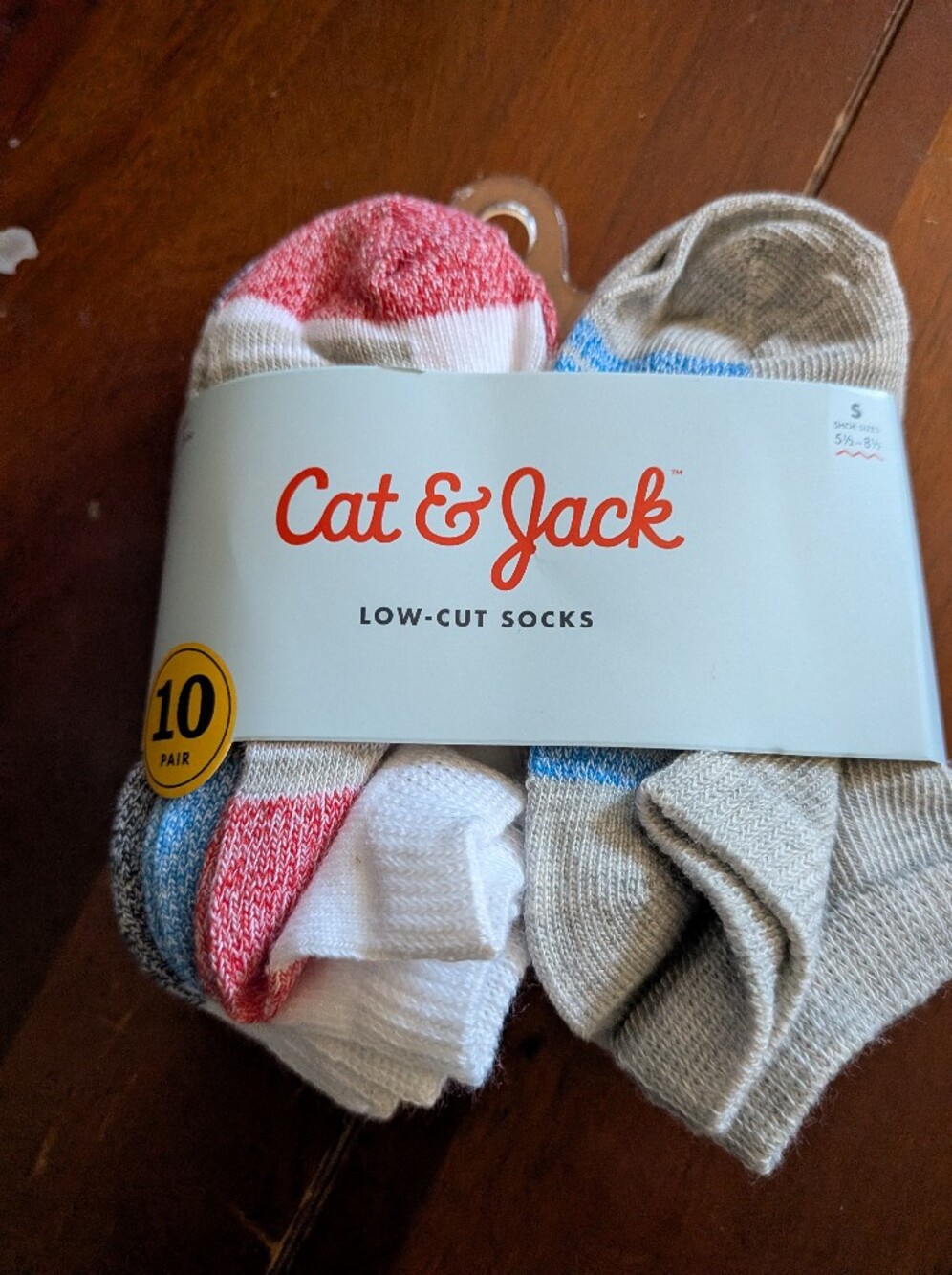 Cat & Jack Men's Low-Cut Socks - Multicolor (10 Pack)